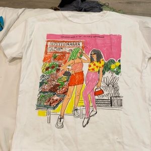 Printed white t-shirt